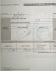 Reçu de paiement - frais d'enregistrement